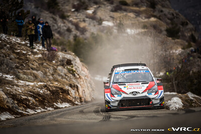 Elfyn Evans - Scott Martin
88º Rallye Automobile Monte-Carlo 2020. Toyota Yaris WRC (SP 1010). Clasificado 3º.
Toyota Gazoo Racing WRT

Del 22 al 26 de Enero, Gap - Monaco.
Superficie: asfalto - nieve.

El Rallye constaba de 4 etapas con un total de 1505.64 km de los que 304.28 km divididos en 15 tramos eran cronometrados.

Tomaron la salida 88 equipos, finalizaron 73.

© Bastien Roux

Palabras clave: Toyota;Yaris;WRC;Montecarlo;2020