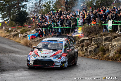 Elfyn Evans - Scott Martin
88º Rallye Automobile Monte-Carlo 2020. Toyota Yaris WRC (SP 1010). Clasificado 3º.
Toyota Gazoo Racing WRT

Del 22 al 26 de Enero, Gap - Monaco.
Superficie: asfalto - nieve.

El Rallye constaba de 4 etapas con un total de 1505.64 km de los que 304.28 km divididos en 15 tramos eran cronometrados.

Tomaron la salida 88 equipos, finalizaron 73.

© Vladislav Maschl

Palabras clave: Toyota;Yaris;WRC;Montecarlo;2020