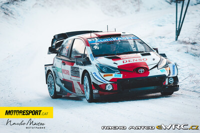 Elfyn Evans - Scott Martin
89º Rallye Automobile de Monte-Carlo 2021. Toyota Yaris WRC (SP 1013). Clasificado 2º.
Toyota Gazoo Racing WRT

Del 21 al 24 de Enero, Gap - Monaco.
Superficie: asfalto - nieve.

El Rallye constaba de 4 etapas con un total de 1392.88 km de los que 279.88 km divididos en 15 tramos eran cronometrados (uno de ellos fue cancelado, SS8 Montauban-sur-l'Ouvèze - Villebois-les-Pins 2 de 22.24 km).

Tomaron la salida 79 equipos, finalizaron 62.

© Nacho Mateo

Palabras clave: Toyota;Yaris;WRC;Montecarlo;2021