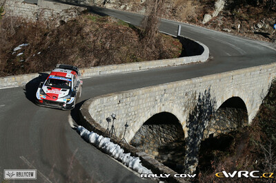Kalle Rovanperä - Jonne Halttunen
89º Rallye Automobile de Monte-Carlo 2021. Toyota Yaris WRC (SP 1014). Clasificado 4º.
Toyota Gazoo Racing WRT

Del 21 al 24 de Enero, Gap - Monaco.
Superficie: asfalto - nieve.

El Rallye constaba de 4 etapas con un total de 1392.88 km de los que 279.88 km divididos en 15 tramos eran cronometrados (uno de ellos fue cancelado, SS8 Montauban-sur-l'Ouvèze - Villebois-les-Pins 2 de 22.24 km).

Tomaron la salida 79 equipos, finalizaron 62.

© Rally Cow

Palabras clave: Toyota;Yaris;WRC;Montecarlo;2021