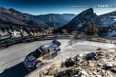 Craig Breen - Paul Nagle
90º Rallye Automobile de Monte-Carlo 2022. Ford Puma Rally1 Hybrid (1 WRT). Clasificado 3º.
M-Sport Ford WRT

Del 20 al 23 de Enero, Monaco.
Superficie: asfalto - nieve.

El Rallye constaba de 4 etapas con un total de 1511.47 km de los que 296.03 km divididos en 17 tramos eran cronometrados.

Tomaron la salida 74 equipos, finalizaron 62.

© Ondra Beneda

Palabras clave: Ford;Puma;Montecarlo;2022