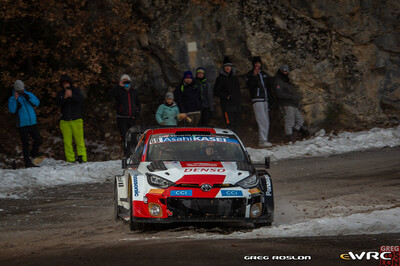 Kalle Rovanperä - Jonne Halttunen
91º Rallye Automobile de Monte-Carlo 2023. Toyota GR Yaris Rally1 Hybrid (A-6764). Clasificado 2º.
Toyota Gazoo Racing WRT

Del 19 al 22 de Enero, Monaco.
Superficie: asfalto - nieve.

El Rallye constaba de 4 etapas con un total de 1534.79 km de los que 325.02 km divididos en 18 tramos eran cronometrados.

Tomaron la salida 75 equipos, finalizaron 67.

© Greg Roslon

Palabras clave: Toyota;Yaris;Montecarlo;2023