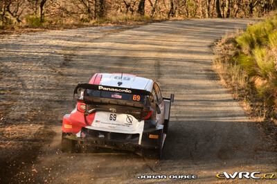 Kalle Rovanperä - Jonne Halttunen
91º Rallye Automobile de Monte-Carlo 2023. Toyota GR Yaris Rally1 Hybrid (A-6764). Clasificado 2º.
Toyota Gazoo Racing WRT

Del 19 al 22 de Enero, Monaco.
Superficie: asfalto - nieve.

El Rallye constaba de 4 etapas con un total de 1534.79 km de los que 325.02 km divididos en 18 tramos eran cronometrados.

Tomaron la salida 75 equipos, finalizaron 67.

© Johan Dubee

Palabras clave: Toyota;Yaris;Montecarlo;2023