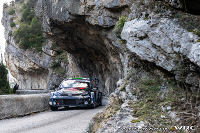 Elfyn Evans - Scott Martin
93º Rallye Automobile de Monte-Carlo 2025. Toyota GR Yaris Rally1 (A-7552). Clasificado 2º.
Toyota Gazoo Racing WRT

Del 23 al 26 de Enero, Gap - Monaco
Superficie: asfalto - nieve.

El Rallye constaba de 4 etapas con un total de 1629.29 km de los que 333.06 km divididos en 18 tramos eran cronometrados.

Tomaron la salida 69 equipos, finalizaron 62.

© Vladislav Maschl

Palabras clave: Toyota;Yaris;Montecarlo;2025