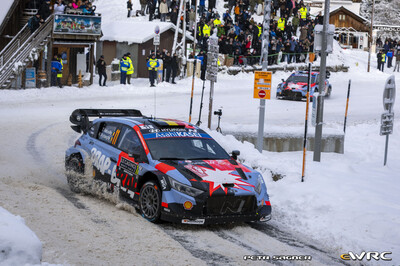 Thierry Neuville - Martijn Wydaeghe
94º Rallye Automobile de Monte-Carlo 2026. Hyundai i20 N Rally1 (ALZ WR 910). Clasificado 5º.
Hyundai Shell Mobis WRT

Del 22 al 25 de Enero, Gap - Monaco.
Superficie: asfalto - nieve.

El Rally constaba de 4 etapas con un total de 1553.22 km de los que 339.15 km divididos en 17 tramos eran cronometrados.

Tomaron la salida 65 equipos, finaluizaron 48.

© Petr Sagner

Palabras clave: Hyndai;Montecarlo;2026