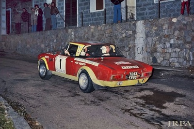 Markku Alén - Ilkka Kivimäki
18º Tour de Corse - Rallye de France 1974. Fiat Abarth 124 Rallye (TO-85990K). Excluido (DQ).

Del 30 de Noviembre al 1 de Diciembre, Bastia, Córcega, Francia.
Superficie: asfalto.

El Rally tenia un total de 1292 km, de los que 374.90 km divididos en 14 tramos eran especiales.

Tomaron la salida 102 equipos, finalizaron 24.@
Palabras clave: Markku_Alen;Fiat;Abarth;Corcega;1974;Corse