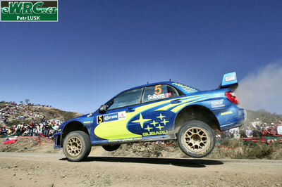 Petter Solberg - Phil Mills
2º Corona Rally Mexico 2005. Subaru Impreza S11 WRC '05 (AC54 WRC). Clasificado 1º.
Subaru World Rally Team

Del 11 al 13 de Marzo, León.
Superficie: tierra.

El Rallye constaba de 3 etapas con un total de 928.74 km de los que 355.97 km divididos en 14 tramos eran cronometrados.

Tomaron la salida 38 equipos, finalizaron 28.

© Petr Lusk

Palabras clave: Subaru;Impreza;WRC;Mexico;2005