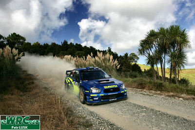 Petter Solberg - Phil Mills
36º Propecia Rally New Zealand 2005. Subaru Impreza S11 WRC '05 (CC54 WRC). Clasificado 3º.
Subaru World Rally Team

Del 7 al 10 de Abril, Auckland.
Superficie: tierra.

El Rally constaba de 3 etapas con un total de 1128.48 km de los que 356.00 km divididos en 20 tramos eran cronometrados.

Tomaron la salida 69 equipos, finalizaron 42.

© Petr Lusk
@@
Palabras clave: Subaru;Impreza;WRC;Nueva_Zelanda;2005