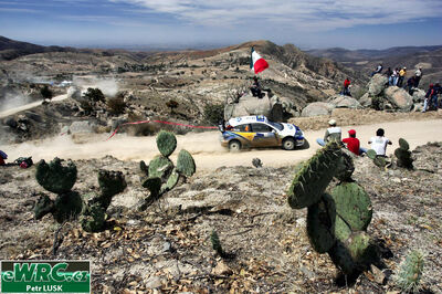Dani Solà - Xavier Amigo
2º Corona Rally Mexico 2005. Ford Focus RS WRC '04 (EK52 NWN). Abandonó por accidente en SS11 Duarte - Otates 2 de 24,23 km.
BP Ford World Rally Team

Del 11 al 13 de Marzo, León.
Superficie: tierra.

El Rallye constaba de 3 etapas con un total de 928.74 km de los que 355.97 km divididos en 14 tramos eran cronometrados.

Tomaron la salida 38 equipos, finalizaron 28.

© Petr Lusk

Palabras clave: Ford;Focus;WRC;Mexico;2005