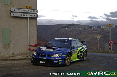 Petter Solberg - Phil Mills
76º Rallye Automobile de Monte-Carlo 2008. Subaru Impreza S12B WRC '07 (FT57 SRT). Clasificado 5º.
Subaru World Rally Team

Del 24 al 27 de Enero, Valence - Monaco.
Superficie: asfalto - nieve.

El Rally tenia un total de 1481.25 km de los que 365.09 km divididos en 19 tramos, eran especiales.

Se inscribieron 50, tomaron la salida 47, finalizaron 34.

© Petr Lusk
@@
Palabras clave: Subaru;Impreza;WRC;Montecarlo;2008
