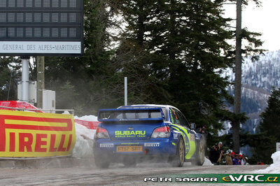 Petter Solberg - Phil Mills
76º Rallye Automobile de Monte-Carlo 2008. Subaru Impreza S12B WRC '07 (FT57 SRT). Clasificado 5º.
Subaru World Rally Team

Del 24 al 27 de Enero, Valence - Monaco.
Superficie: asfalto - nieve.

El Rally tenia un total de 1481.25 km de los que 365.09 km divididos en 19 tramos, eran especiales.

Se inscribieron 50, tomaron la salida 47, finalizaron 34.

© Petr Lusk
@@
Palabras clave: Subaru;Impreza;WRC;Montecarlo;2008