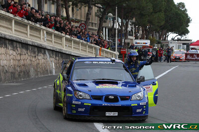 Petter Solberg - Phil Mills
76º Rallye Automobile de Monte-Carlo 2008. Subaru Impreza S12B WRC '07 (FT57 SRT). Clasificado 5º.
Subaru World Rally Team

Del 24 al 27 de Enero, Valence - Monaco.
Superficie: asfalto - nieve.

El Rally tenia un total de 1481.25 km de los que 365.09 km divididos en 19 tramos, eran especiales.

Se inscribieron 50, tomaron la salida 47, finalizaron 34.

© Petr Sagner
@@
Palabras clave: Subaru;Impreza;WRC;Montecarlo;2008