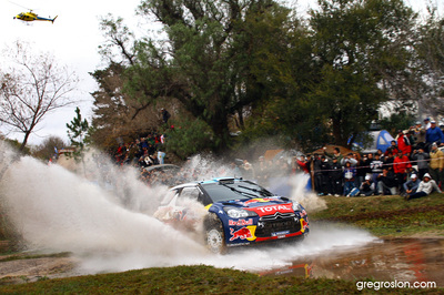 Sébastien Loeb - Daniel Elena
31º Rally Argentina 2011. Citroën DS3 WRC (BK-317-DW). Clasificado 1º.
Citroën Total WRT

Del 26 al 29 de Mayo, Villa Carlos Paz.
Superficie: tierra.

El Rallye constaba de 3 etapas con un total de 1457.08 km de los que 378.15 km divididos en 19 tramos eran cronometrados.

Tomaron la salida 33 equipos, finalizaron 27.

© Greg Roslon

Palabras clave: Citroen;DS3;WRC;Argentina;2011