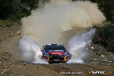 Sébastien Loeb - Daniel Elena
57º Acropolis Rally 2011. Citroën DS3 WRC (BF-735-XB). Clasificado 2º.
Citroën Total WRT

Del 16 al 19 de Junio, Loutraki.
Superficie: tierra.

El Rallye constaba de 3 etapas con un total de 1217.82 km de los que 348.80 km divididos en 18 tramos eran cronometrados.

Tomaron la salida 42 equipos, finalizaron 35.

© Petr Eliáš

Palabras clave: Citroen;DS3;WRC;Acropolis;2011