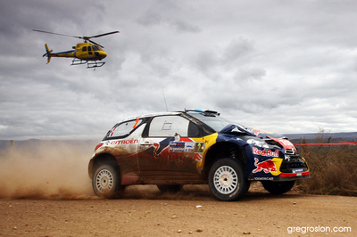 Sébastien Ogier - Julien Ingrassia
31º Rally Argentina 2011. Citroën DS3 WRC (BK-359-DW). Clasificado 3º.
Citroën Total WRT

Del 26 al 29 de Mayo, Villa Carlos Paz.
Superficie: tierra.

El Rallye constaba de 3 etapas con un total de 1457.08 km de los que 378.15 km divididos en 19 tramos eran cronometrados.

Tomaron la salida 33 equipos, finalizaron 27.

© Greg Roslon

Palabras clave: Citroen;DS3;WRC;Argentina;2011