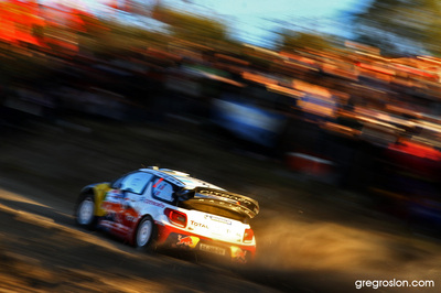 Sébastien Ogier - Julien Ingrassia
31º Rally Argentina 2011. Citroën DS3 WRC (BK-359-DW). Clasificado 3º.
Citroën Total WRT

Del 26 al 29 de Mayo, Villa Carlos Paz.
Superficie: tierra.

El Rallye constaba de 3 etapas con un total de 1457.08 km de los que 378.15 km divididos en 19 tramos eran cronometrados.

Tomaron la salida 33 equipos, finalizaron 27.

© Greg Roslon

Palabras clave: Citroen;DS3;WRC;Argentina;2011