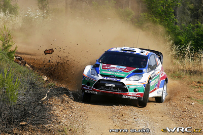 Mikko Hirvonen - Jarmo Lehtinen
57º Acropolis Rally 2011. Ford Fiesta RS WRC (PX60 AVJ). Clasificado 3º.
Ford Abu Dhabi WRT

Del 16 al 19 de Junio, Loutraki.
Superficie: tierra.

El Rallye constaba de 3 etapas con un total de 1217.82 km de los que 348.80 km divididos en 18 tramos eran cronometrados.

Tomaron la salida 42 equipos, finalizaron 35.

© Petr Eliáš

Palabras clave: Ford;Fiesta;WRC;Acropolis;2011