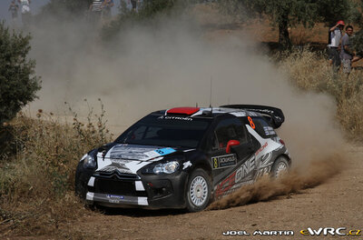 Kimi Räikkönen - Kaj Lindström
57º Acropolis Rally 2011. Citroën DS3 WRC (BN-346-MV). Clasificado 7º.
Ice 1 Racing

Del 16 al 19 de Junio, Loutraki.
Superficie: tierra.

El Rallye constaba de 3 etapas con un total de 1217.82 km de los que 348.80 km divididos en 18 tramos eran cronometrados.

Tomaron la salida 42 equipos, finalizaron 35.

© Joel Martin

Palabras clave: Citroen;DS3;WRC;Acropolis;2011