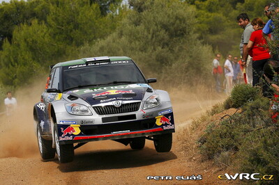 Juho Hänninen - Mikko Markkula
57º Acropolis Rally 2011. Skoda Fabia S2000 (11R 0173). Clasificado 8º.
Red Bull Skoda

Del 16 al 19 de Junio, Loutraki.
Superficie: tierra.

El Rallye constaba de 3 etapas con un total de 1217.82 km de los que 348.80 km divididos en 18 tramos eran cronometrados.

Tomaron la salida 42 equipos, finalizaron 35.

© Petr Eliáš

Palabras clave: Skoda;Fabia;Acropolis;2011