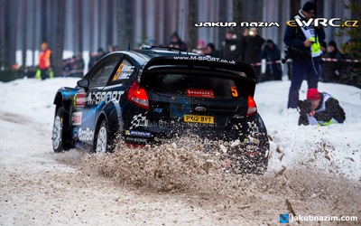 Mikko Hirvonen - Jarmo Lehtinen
62º Rally Sweden 2014. Ford Fiesta RS WRC (PX12 BVT). Clasificado 4º.
M-Sport World Rally Team

Del 5 al 8 de Febrero, Karlstad.
Superficie: nieve - hielo.

El Rallye constaba de 3 etapas con un total de 1572.01 km de los que 323.54 km divididos en 24 tramos eran cronometrados (uno de ellos fue cancelado SS21 Hara 2 de 11,32 km).

Tomaron la salida 39 equipos, finalizaron 30.

© Jakub Nazim

Palabras clave: Ford;Fiesta;WRC;Suecia;2014