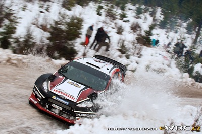 Ott Tänak - Raigo Mõlder
62º Rally Sweden 2014. Ford Fiesta RS WRC (PX12 BVS). Clasificado 5º.
M-Sport World Rally Team

Del 5 al 8 de Febrero, Karlstad.
Superficie: nieve - hielo.

El Rallye constaba de 3 etapas con un total de 1572.01 km de los que 323.54 km divididos en 24 tramos eran cronometrados (uno de ellos fue cancelado SS21 Hara 2 de 11,32 km).

Tomaron la salida 39 equipos, finalizaron 30.

© Robert Tuchowski

Palabras clave: Ford;Fiesta;WRC;Suecia;2014