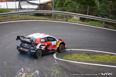 Sébastien Ogier - Vincent Landais
50º Rally Islas Canarias - Rally of Spain 2026. Toyota GR Yaris Rally1 (A-7651). Clasificado 1º.
Toyota Gazoo Racing WRT 

Del 23 al 26 de Abril, Cavle
Superficie: asfalto

El Rallye constaba de 3 etapas con un total de 1309.16 km de los que 301.30 km divididos en 18 tramos eran cronometrados (uno de ellos fue cancelado SS3 Tejeda - San Mateo 1 de 18,62 km.
La cancelación se debió a que vehículos de espectadores estaban estacionados ilegalmente dentro de un área protegida cerca del escenario).
Se encontraron más de 100 vehículos en la zona.

Tomaron la salida 58 equipos, finalizaron 51.

© Ladislav Holecek

Palabras clave: Toyota;Yaris;Rally1;Canarias;España;Spain;2026