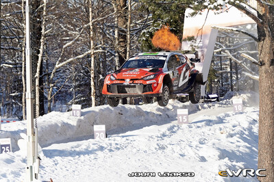 Elfyn Evans - Scott Martin
73º Rally Sweden 2026. Toyota GR Yaris Rally1 (A-7663). Clasificado 1º.
Toyota Gazoo Racing WRT

Del 12 al 15 de Febrero, Umeå.
Superficie: nieve - hielo.

El Rallye constaba de 3 etapas con un total de 1069.44 km de los que 300.66 km divididos en 18 tramos eran cronometrados.

Tomaron la salida 57 equipos.

© Jouni Laakso

Palabras clave: Toyotra;Yaris;Suecia;2026;Rally1