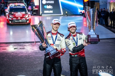 Oliver Solberg - Elliott Edmondson
94º Rallye Automobile de Monte-Carlo 2026. Toyota GR Yaris Rally1 (A-7540). Clasificado 1º.
Toyota Gazoo Racing WRT

Del 22 al 25 de Enero, Gap - Monaco.
Superficie: asfalto - nieve.

El Rally constaba de 4 etapas con un total de 1553.22 km de los que 339.15 km divididos en 17 tramos eran cronometrados.

Tomaron la salida 65 equipos, finaluizaron 48.

© Honza Fronek

Palabras clave: Toyota;Yaris;Rally1;Montecarlo;2026;Personajes