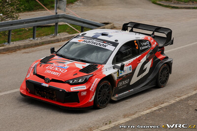 Sami Pajari - Marko Salminen
Croatia Rally 2026. Toyota GR Yaris Rally1 (A-7657). Clasificado 2º.
Toyota Gazoo Racing WRT

Del 9 al 12 de Abril, Cavle
Superficie: asfalto

El Rallye constaba de 3 etapas con un total de 1134 km de los que 300.28 km divididos en 20 tramos eran cronometrados.

Tomaron la salida 51 equipos, finalizaron 44.

© Petr Šedivec

Palabras clave: Croacia;Toyota;Yaris;Rally1;2026