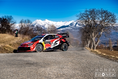 Sébastien Ogier - Vincent Landais
94º Rallye Automobile de Monte-Carlo 2026. Toyota GR Yaris Rally1 (A-7553). Clasificado 3º.
Toyota Gazoo Racing WRT

Del 22 al 25 de Enero, Gap - Monaco.
Superficie: asfalto - nieve.

El Rally constaba de 4 etapas con un total de 1553.22 km de los que 339.15 km divididos en 17 tramos eran cronometrados.

Tomaron la salida 65 equipos, finaluizaron 48.

© Honza Fronek

Palabras clave: Toyota;Yaris;Rally1;Montecarlo;2026