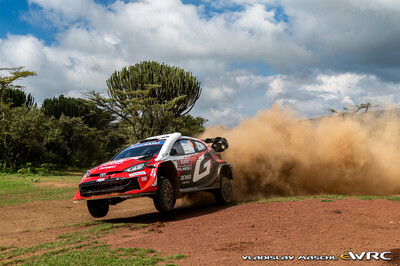 Sami Pajari - Marko Salminen
74º Safari Rally Kenya 2026. Toyota GR Yaris Rally1 (A-7657). Clasificado 3º.
Toyota Gazoo Racing WRT

Del 12 al 15 de Marzo, Naivasha.
Superficie: tierra.

El Rally constaba de 4 etapas con un total de 1205.46 km de los que 338.34 km divididos en 20 tramos eran cronometrados.

Tomaron la salida 41 equipos, finalizaron 29.

© Vladislav Maschl

Palabras clave: Toyota;Yaris;Rally1;Kenya;2026