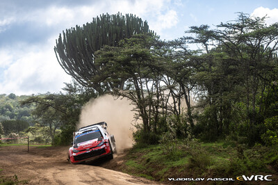 Sami Pajari - Marko Salminen
74º Safari Rally Kenya 2026. Toyota GR Yaris Rally1 (A-7657). Clasificado 3º.
Toyota Gazoo Racing WRT

Del 12 al 15 de Marzo, Naivasha.
Superficie: tierra.

El Rally constaba de 4 etapas con un total de 1205.46 km de los que 338.34 km divididos en 20 tramos eran cronometrados.

Tomaron la salida 41 equipos, finalizaron 29.

© Vladislav Maschl

Palabras clave: Toyota;Yaris;Rally1;Kenya;2026