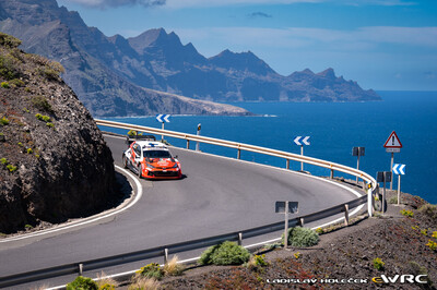 Sami Pajari - Marko Salminen
50º Rally Islas Canarias - Rally of Spain 2026. Toyota GR Yaris Rally1 (A-7647). Clasificado 3º.
Toyota Gazoo Racing WRT

Del 23 al 26 de Abril, Cavle
Superficie: asfalto

El Rallye constaba de 3 etapas con un total de 1309.16 km de los que 301.30 km divididos en 18 tramos eran cronometrados (uno de ellos fue cancelado SS3 Tejeda - San Mateo 1 de 18,62 km.
La cancelación se debió a que vehículos de espectadores estaban estacionados ilegalmente dentro de un área protegida cerca del escenario).
Se encontraron más de 100 vehículos en la zona.

Tomaron la salida 58 equipos, finalizaron 51.

© Ladislav Holecek

Palabras clave: Toyota;Yaris;Rally1;Canarias;España;Spain;2026