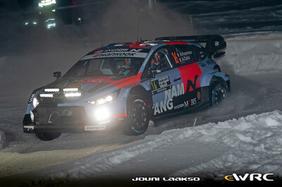 Adrien Fourmaux - Alexandre Coria
73º Rally Sweden 2026. Hyundai i20 N Rally1 (ALZ WR 917). Clasificado 5º.
Hyundai Shell Mobis WRT

Del 12 al 15 de Febrero, Umeå.
Superficie: nieve - hielo.

El Rallye constaba de 3 etapas con un total de 1069.44 km de los que 300.66 km divididos en 18 tramos eran cronometrados.

Tomaron la salida 57 equipos, finalizaron 48.

© Jouni Laakso

Palabras clave: Hyundai;Suecia;2026;Rally1