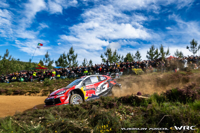 Sébastien Ogier - Vincent Landais
59º Vodafone Rally de Portugal 2026. Toyota GR Yaris Rally1 (A-7690). Clasificado 6º.
Toyota Gazoo Racing WRT

Del 7 al 10 de Mayo, Matosinhos.
Superficie: tierra.

El Rallye constaba de 4 etapas con un total de 1874.58 km de los que 344.91 km divididos en 23 tramos eran cronometrados.

Tomaron la salida 67 equipos, finalizaron 47.

© Vladislav Maschl

Palabras clave: Toyota;Yaris;Rally1;Portugal;2026