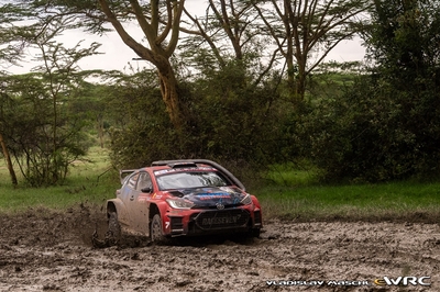 Gus Greensmith - Jonas Andersson
74º Safari Rally Kenya 2026. Toyota GR Yaris Rally2 (S 4129 BCL). Clasificado 6º.

Del 12 al 15 de Marzo, Naivasha.
Superficie: tierra.

El Rally constaba de 4 etapas con un total de 1205.46 km de los que 338.34 km divididos en 20 tramos eran cronometrados.

Tomaron la salida 41 equipos, finalizaron 29.

© Vladislav Maschl

Palabras clave: Toyota;Yaris;Rally2;Kenya;2026