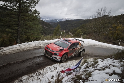 Léo Rossel - Guillaume Mercoiret
94º Rallye Automobile de Monte-Carlo 2026. Citroën C3 Rally2 (HB-105-NY). Clasificado 6º.
2C Junior Team

Del 22 al 25 de Enero, Gap - Monaco.
Superficie: asfalto - nieve.

El Rally constaba de 4 etapas con un total de 1553.22 km de los que 339.15 km divididos en 17 tramos eran cronometrados.

Tomaron la salida 65 equipos, finaluizaron 48.

© Petr Sagner

Palabras clave: Citroen;Rally2;Montecarlo;2026