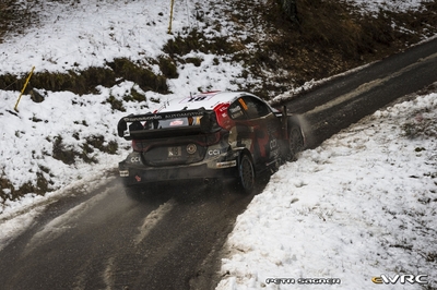 Takamoto Katsuta - Aaron Johnston
94º Rallye Automobile de Monte-Carlo 2026. Toyota GR Yaris Rally1 (Chasis #17 / Placa ¿?). Clasificado 7º.
Toyota Gazoo Racing WRT

Del 22 al 25 de Enero, Gap - Monaco.
Superficie: asfalto - nieve.

El Rally constaba de 4 etapas con un total de 1553.22 km de los que 339.15 km divididos en 17 tramos eran cronometrados.

Tomaron la salida 65 equipos, finaluizaron 48.

© Petr Sagner

Palabras clave: Toyota;Yaris;Rally1;Montecarlo;2026