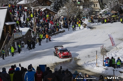 Takamoto Katsuta - Aaron Johnston
94º Rallye Automobile de Monte-Carlo 2026. Toyota GR Yaris Rally1 (Chasis #17 / Placa ¿?). Clasificado 7º.
Toyota Gazoo Racing WRT

Del 22 al 25 de Enero, Gap - Monaco.
Superficie: asfalto - nieve.

El Rally constaba de 4 etapas con un total de 1553.22 km de los que 339.15 km divididos en 17 tramos eran cronometrados.

Tomaron la salida 65 equipos, finaluizaron 48.

© Petr Sagner

Palabras clave: Toyota;Yaris;Rally1;Montecarlo;2026