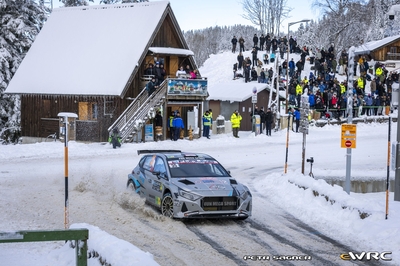 Arthur Pelamourgues - Bastien Pouget
94º Rallye Automobile de Monte-Carlo 2026. Hyundai i20 N Rally2 (2-GTW-223). Clasificado 9º.

Del 22 al 25 de Enero, Gap - Monaco.
Superficie: asfalto - nieve.

El Rally constaba de 4 etapas con un total de 1553.22 km de los que 339.15 km divididos en 17 tramos eran cronometrados.

Tomaron la salida 65 equipos, finaluizaron 48.

© Petr Sagner

Palabras clave: Hyundai;Rally2;Montecarlo;2026