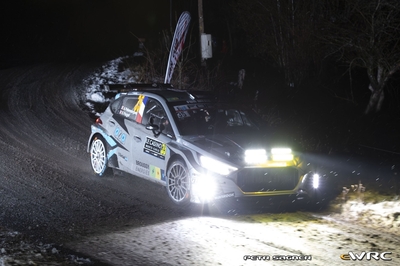 Arthur Pelamourgues - Bastien Pouget
94º Rallye Automobile de Monte-Carlo 2026. Hyundai i20 N Rally2 (2-GTW-223). Clasificado 9º.

Del 22 al 25 de Enero, Gap - Monaco.
Superficie: asfalto - nieve.

El Rally constaba de 4 etapas con un total de 1553.22 km de los que 339.15 km divididos en 17 tramos eran cronometrados.

Tomaron la salida 65 equipos, finaluizaron 48.

© Petr Sagner

Palabras clave: Hyundai;Rally2;Montecarlo;2026