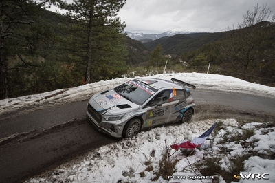 Arthur Pelamourgues - Bastien Pouget
94º Rallye Automobile de Monte-Carlo 2026. Hyundai i20 N Rally2 (2-GTW-223). Clasificado 9º.

Del 22 al 25 de Enero, Gap - Monaco.
Superficie: asfalto - nieve.

El Rally constaba de 4 etapas con un total de 1553.22 km de los que 339.15 km divididos en 17 tramos eran cronometrados.

Tomaron la salida 65 equipos, finaluizaron 48.

© Petr Sagner

Palabras clave: Hyundai;Rally2;Montecarlo;2026