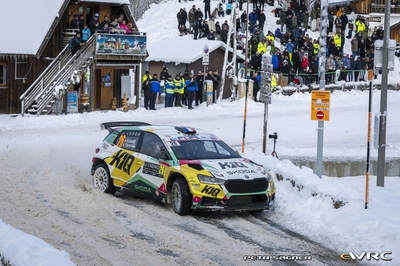 Eric Camilli - Thibault de la Haye
94º Rallye Automobile de Monte-Carlo 2026. Skoda Fabia RS Rally2 (11R 0878). Clasificado 10º.

Del 22 al 25 de Enero, Gap - Monaco.
Superficie: asfalto - nieve.

El Rally constaba de 4 etapas con un total de 1553.22 km de los que 339.15 km divididos en 17 tramos eran cronometrados.

Tomaron la salida 65 equipos, finaluizaron 48.

© Petr Sagner

Palabras clave: Skoda;Fabia;Rally2;Montecarlo;2026