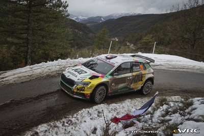 Eric Camilli - Thibault de la Haye
94º Rallye Automobile de Monte-Carlo 2026. Skoda Fabia RS Rally2 (11R 0878). Clasificado 10º.

Del 22 al 25 de Enero, Gap - Monaco.
Superficie: asfalto - nieve.

El Rally constaba de 4 etapas con un total de 1553.22 km de los que 339.15 km divididos en 17 tramos eran cronometrados.

Tomaron la salida 65 equipos, finaluizaron 48.

© Petr Sagner

Palabras clave: Skoda;Fabia;Rally2;Montecarlo;2026