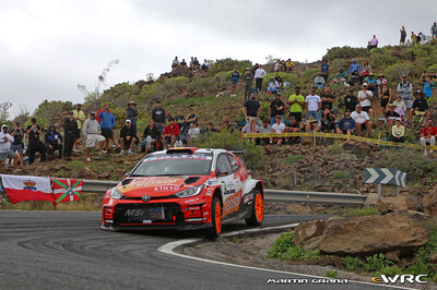 Alejandro Cachón - Borja Rozada
50º Rally Islas Canarias - Rally of Spain 2026. Toyota GR Yaris Rally2 (2086 NKH). Clasificado 10º y 2º en WRC2.
Toyota España

Del 23 al 26 de Abril, Cavle
Superficie: asfalto

El Rallye constaba de 3 etapas con un total de 1309.16 km de los que 301.30 km divididos en 18 tramos eran cronometrados (uno de ellos fue cancelado SS3 Tejeda - San Mateo 1 de 18,62 km.
La cancelación se debió a que vehículos de espectadores estaban estacionados ilegalmente dentro de un área protegida cerca del escenario).
Se encontraron más de 100 vehículos en la zona.

Tomaron la salida 58 equipos, finalizaron 51.

© Martín Graña

Palabras clave: Toyota;Yaris;Rally2;Canarias;España;Spain;2026
