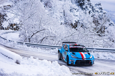 Chris Ingram- Alexander Kihurani
94º Rallye Automobile de Monte-Carlo 2026. Toyota GR Yaris Rally2 (S V7N). Clasificado 12º.

Del 22 al 25 de Enero, Gap - Monaco.
Superficie: asfalto - nieve.

El Rally constaba de 4 etapas con un total de 1553.22 km de los que 339.15 km divididos en 17 tramos eran cronometrados.

Tomaron la salida 65 equipos, finaluizaron 48.

© Bastien Roux

Palabras clave: Toyota;Yaris;Rally2;Montecarlo;2026