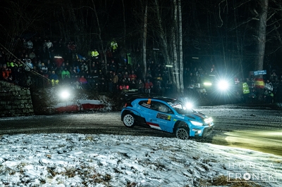 Chris Ingram- Alexander Kihurani
94º Rallye Automobile de Monte-Carlo 2026. Toyota GR Yaris Rally2 (S V7N). Clasificado 12º.

Del 22 al 25 de Enero, Gap - Monaco.
Superficie: asfalto - nieve.

El Rally constaba de 4 etapas con un total de 1553.22 km de los que 339.15 km divididos en 17 tramos eran cronometrados.

Tomaron la salida 65 equipos, finaluizaron 48.

© Honza Fronek

Palabras clave: Toyota;Yaris;Rally2;Montecarlo;2026