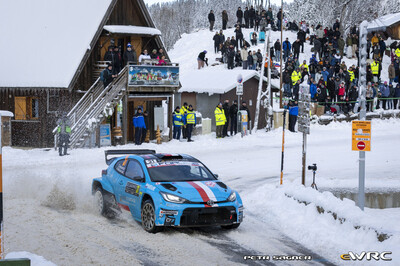 Chris Ingram- Alexander Kihurani
94º Rallye Automobile de Monte-Carlo 2026. Toyota GR Yaris Rally2 (S V7N). Clasificado 12º.

Del 22 al 25 de Enero, Gap - Monaco.
Superficie: asfalto - nieve.

El Rally constaba de 4 etapas con un total de 1553.22 km de los que 339.15 km divididos en 17 tramos eran cronometrados.

Tomaron la salida 65 equipos, finaluizaron 48.

© Petr Sagner

Palabras clave: Toyota;Yaris;Rally2;Montecarlo;2026