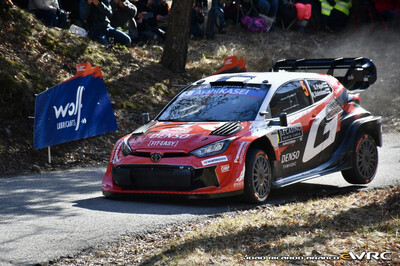 Sami Pajari - Marko Salminen
94º Rallye Automobile de Monte-Carlo 2026. Toyota GR Yaris Rally1 (Chasis #12). Abandonó por accidente en SS12 La Bréole / Bellaffaire 2 de 29,93 km.
Toyota Gazoo Racing WRT

Del 22 al 25 de Enero, Gap - Monaco.
Superficie: asfalto - nieve.

El Rally constaba de 4 etapas con un total de 1553.22 km de los que 339.15 km divididos en 17 tramos eran cronometrados.

Tomaron la salida 65 equipos, finaluizaron 48.

© Joao Ricardo Branco

Palabras clave: Toyota;Yaris;Rally1;Montecarlo;2026