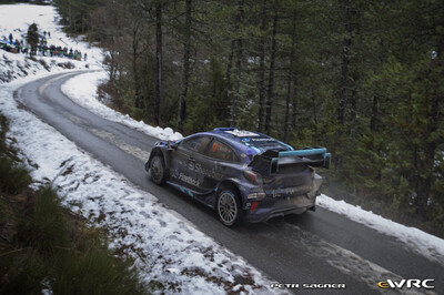 Grégoire Munster - Louis Louka
94º Rallye Automobile de Monte-Carlo 2026. Ford Puma Rally1 (MU 5858). Abandonó por avería mecánica en SS14 Col de Braus / La Cabanette 1 de 12,5 km.
M-Sport Ford WRT

Del 22 al 25 de Enero, Gap - Monaco.
Superficie: asfalto - nieve.

El Rally constaba de 4 etapas con un total de 1553.22 km de los que 339.15 km divididos en 17 tramos eran cronometrados.

Tomaron la salida 65 equipos, finaluizaron 48.

© Petr Sagner

Palabras clave: Ford;Puma;Rally1;Montecarlo;2026